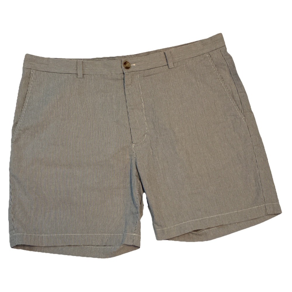Vineyard Vines Seersucker Blue White Striped Men's Breaker Cotton Shorts Size 38